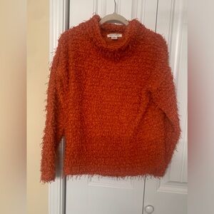 Skye's the Limit Vibrant Orange Cowl Sweater